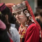 group of people with headdresses